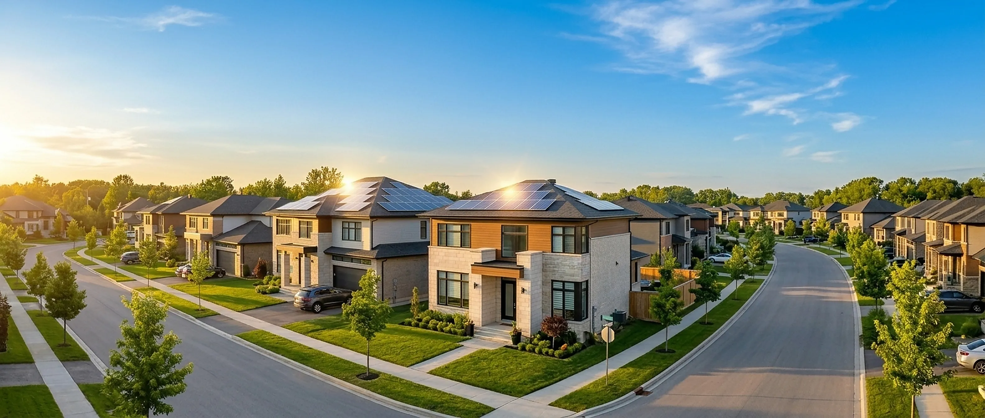 Charlotte neighborhood with HVAC, plumbing, electrical, roofing, general contracting, restoration and solar coverage